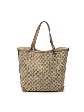 Gucci Large Craft Tote Brown Beige GG Canvas